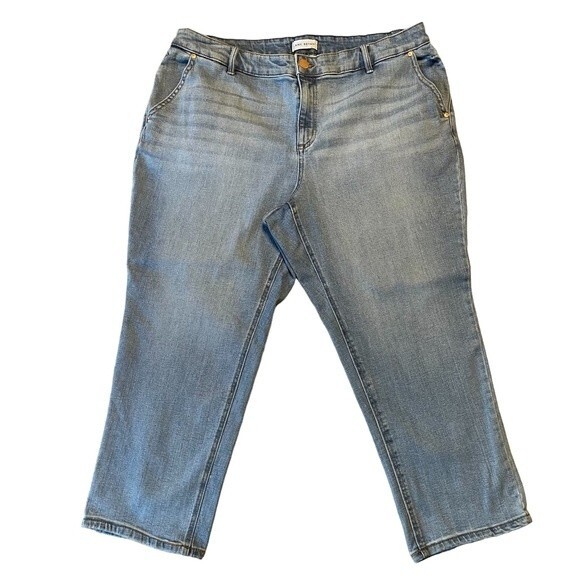 Lane Bryant Flex Magic Waistband High Rise Straight Leg Jeans Plus Size 18 - Picture 2 of 9